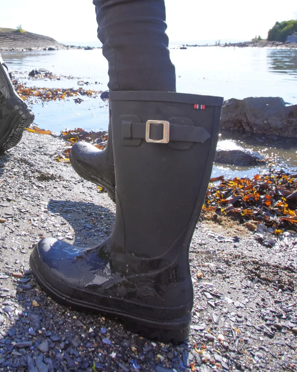 Vendela Black Rubber Boot